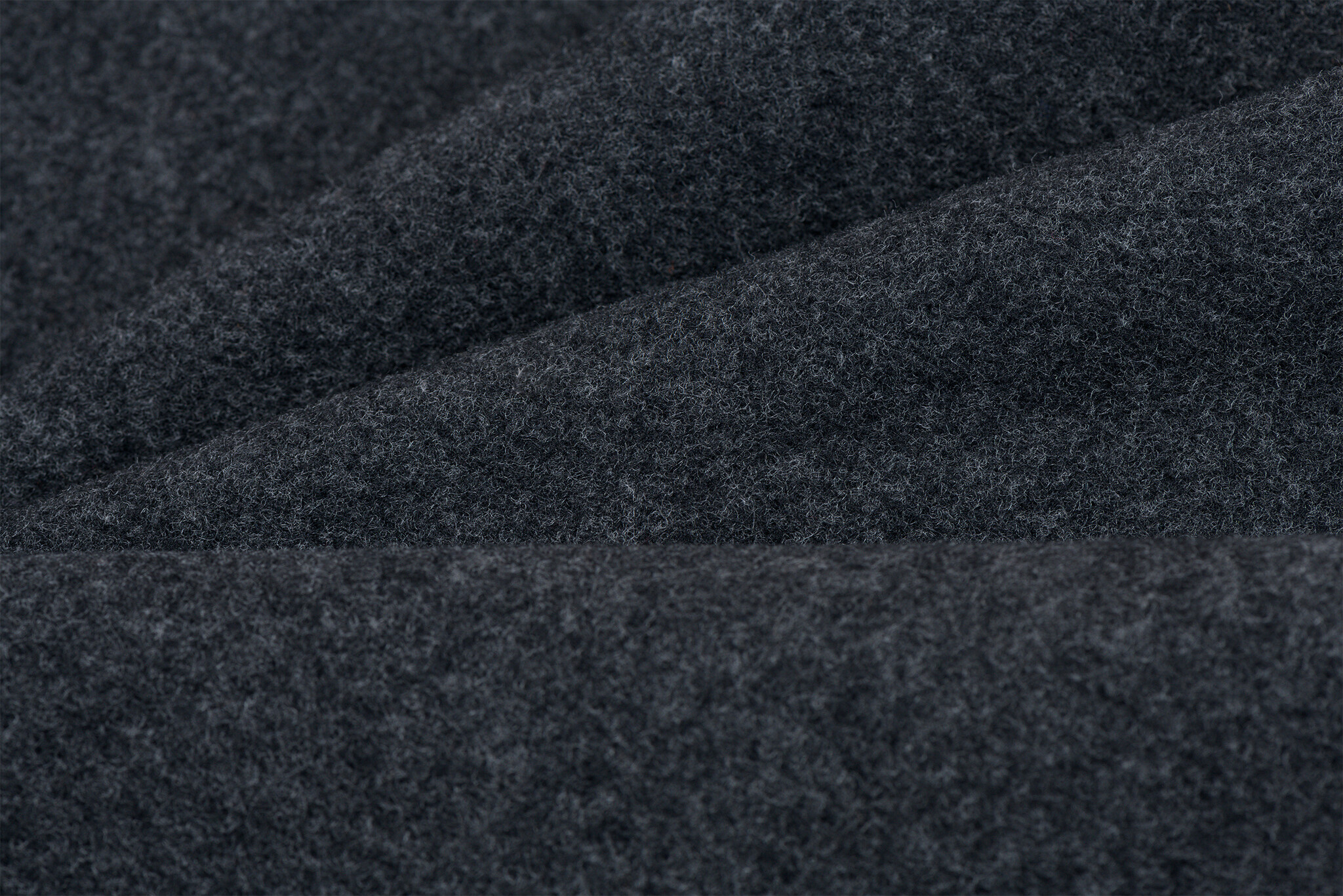 Mantelstof Softcoat Antraciet Melange