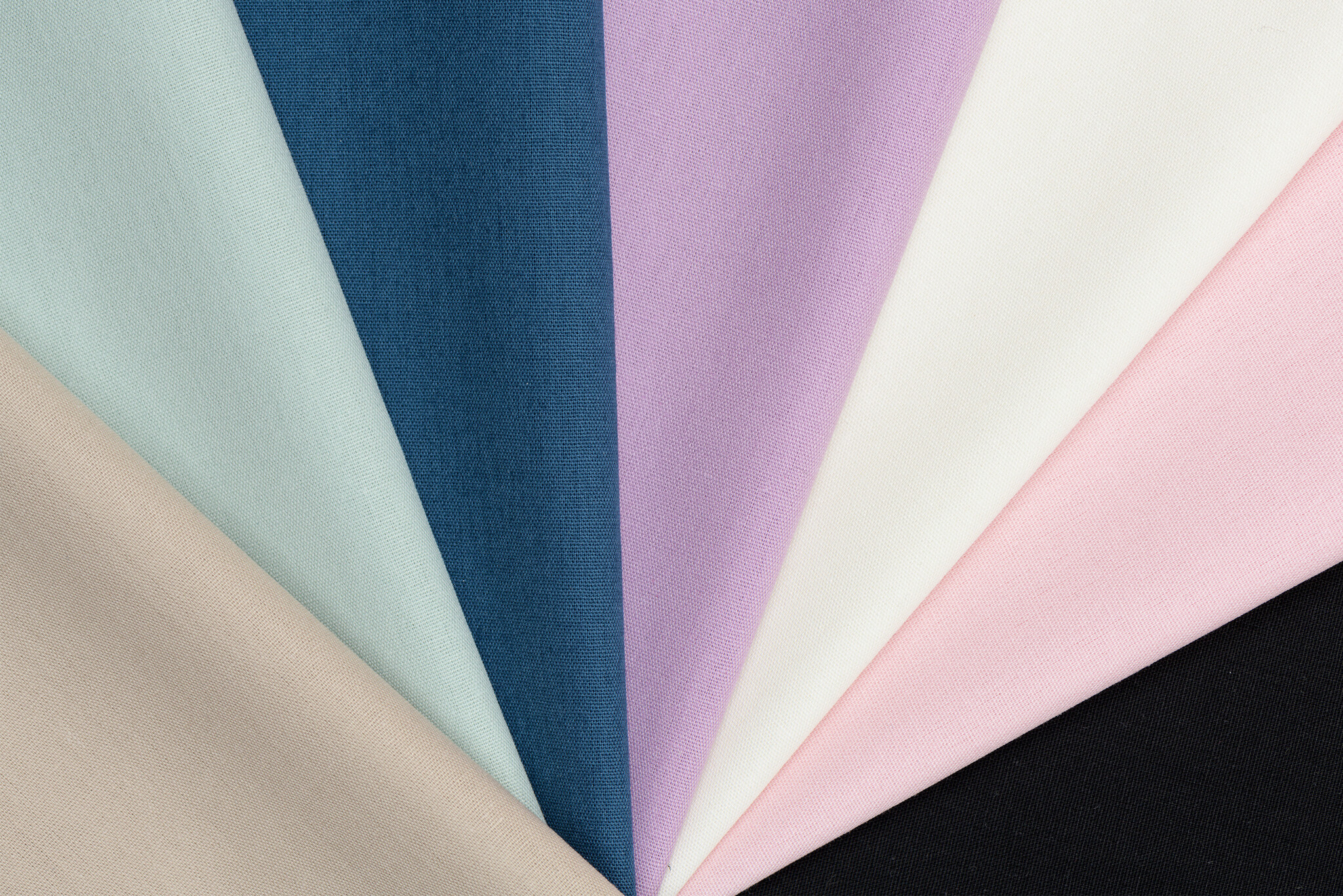 Organic Katoen Poplin Uni / Effen Licht Rose