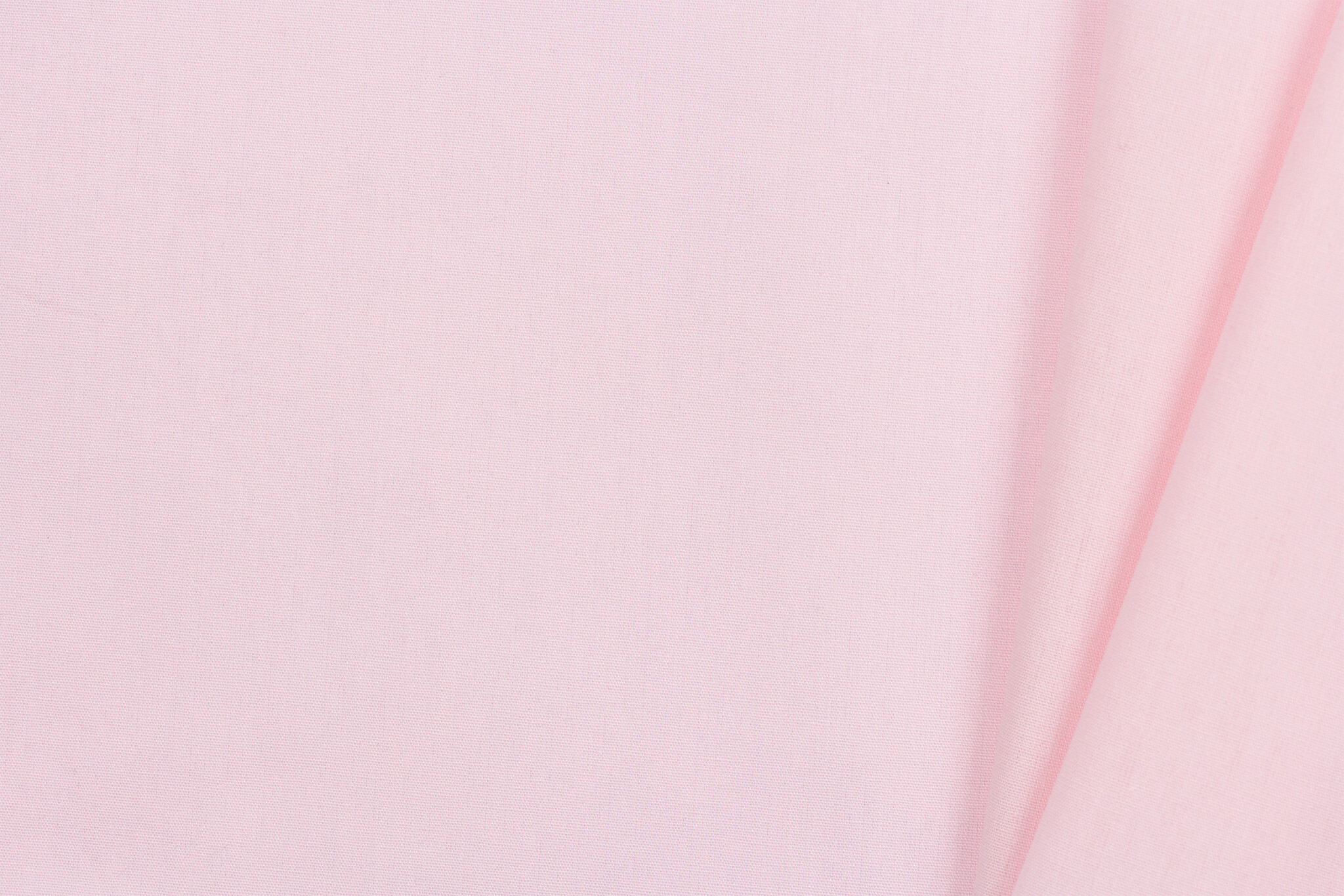 Organic Katoen Poplin Uni / Effen Licht Rose