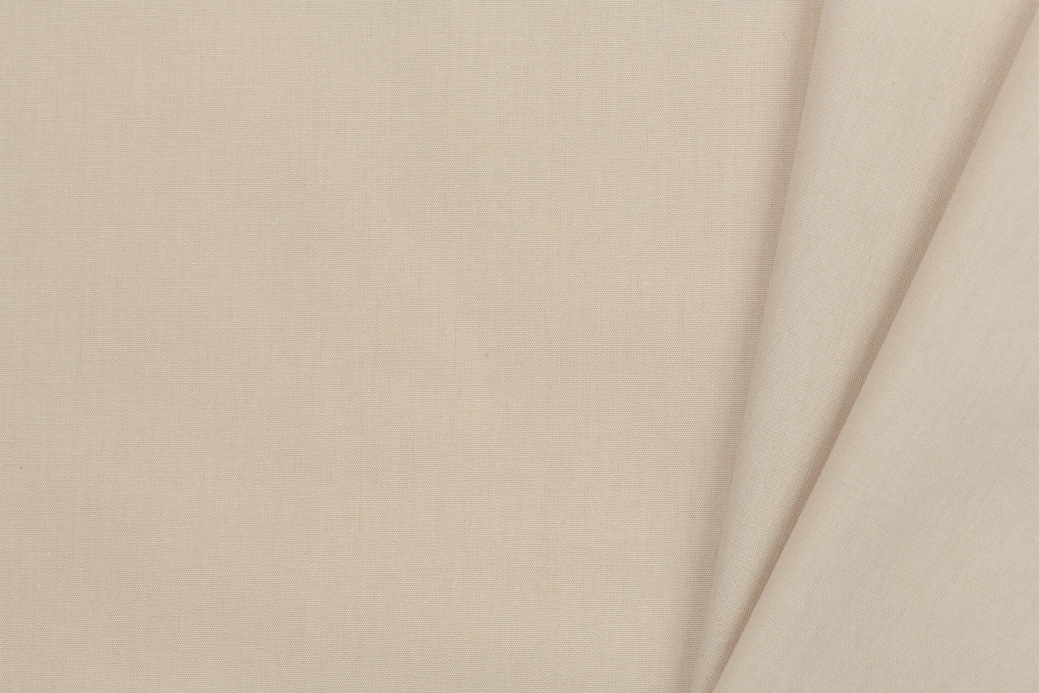 Organic Katoen Poplin Uni / Effen Beige
