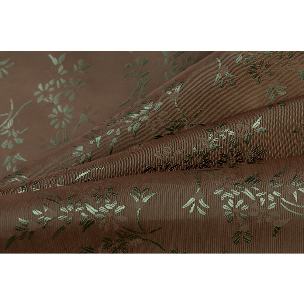 Jacquard Voeringstof Bloemen - Mode & Decoratie in Één Stof - Stoffen Online