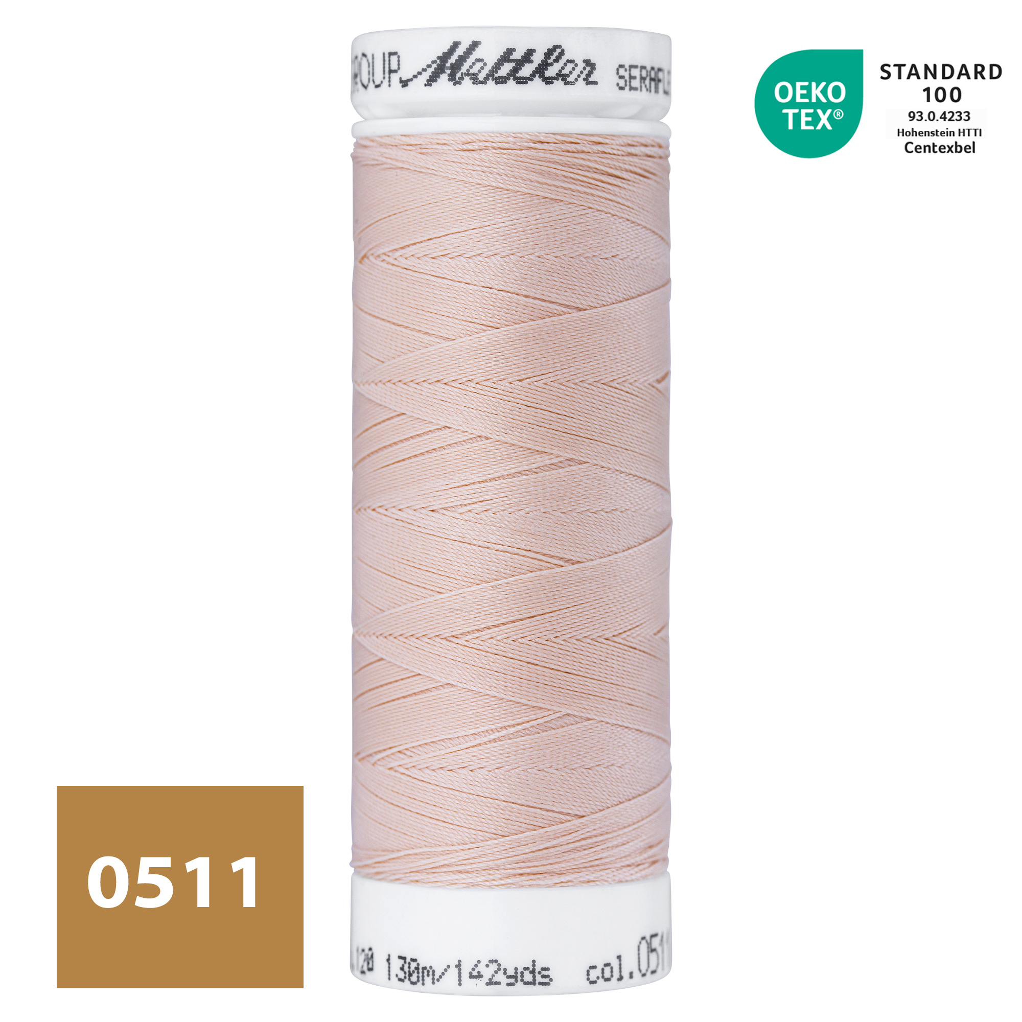 Seraflex Elastisch Naaigaren - Nude Roze - Voor Perfecte Rekbare Naden ...