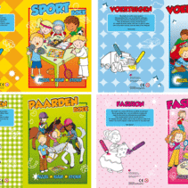 Coloring book with stickers 16 pages. 21x29.5cm