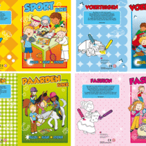 Kleurboek met stickers 16blz. 21x29,5cm