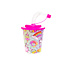 Beker met deksel en rietje unicorn 250ml