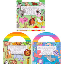 Animal coloring book with stickers 13x10cm