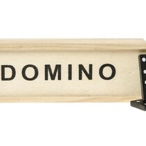 Dominospiel aus Holz 3x4,5x15cm