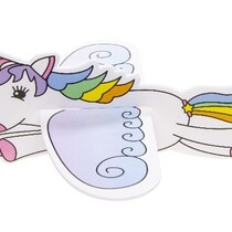 Foam plane flying unicorn 16x17cm