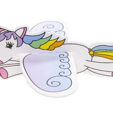 Foam plane flying unicorn 16x17cm