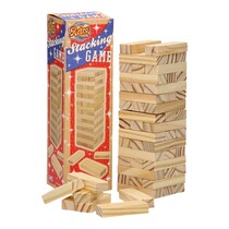 Wooden stack game 54pcs. 18x5.5x5.5cm