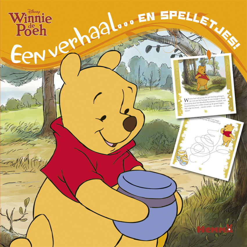 zondag Laatste Lach Disney Winnie de Poeh - Een verhaal… en spelletjes! 48blz. 22x22cm |  Kidspoint-toys.nl