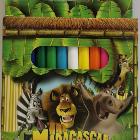 Madagascar pencils 12 pieces 9cm