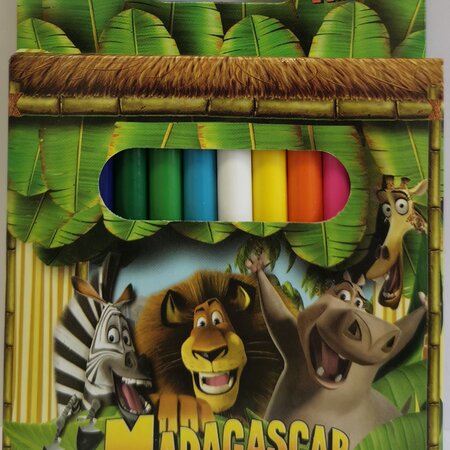 Madagascar potloden 12 stuks 9cm