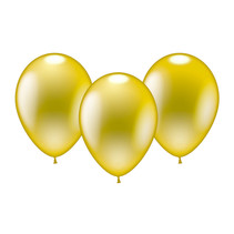 Luftballons Gold 8 Stück 25cm
