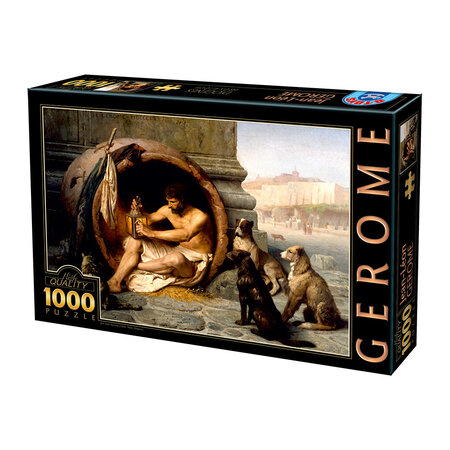 Puzzle 1.000 Teile Art- Jean Gerome „Mann mit streunenden Hunden“