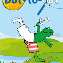 Frog Dot-to-dot activity book 32 pages 21x29cm
