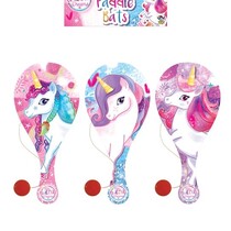 Paddle ball wood unicorn 22cm