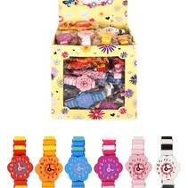 Houten horloge 14cm