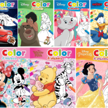 Disney - Malbuch mit Farbe und Aufklebern