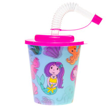 Cup with lid and straw Mermaid 250ml