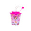 Cup with lid and straw Princess 250ml