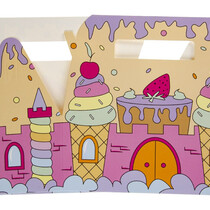 Menu box Ice Cream Castle FOODSAFE 22.5x12x9.5cm