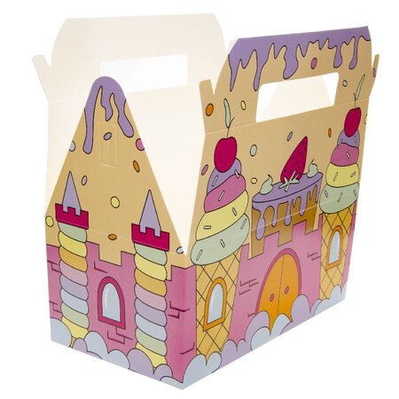 Menu box Ice Cream Castle FOODSAFE 22.5x12x9.5cm