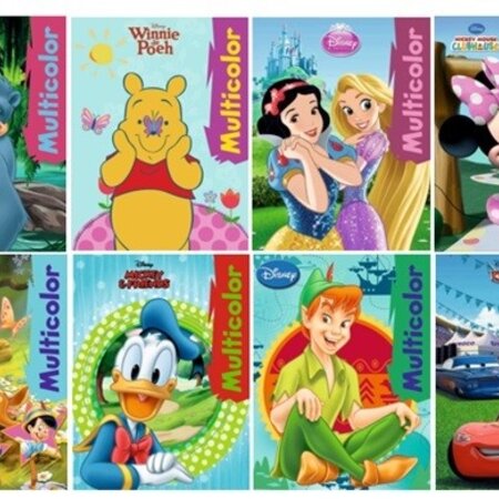 Disney multicolor kleurboek A4 formaat