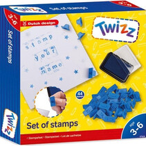 Twizz Stamp set junior 44 pieces 20x21cm