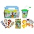 Menu box with cup and toy - Wild animals