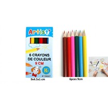 Artist coloring pencils 9cm 6 colors
