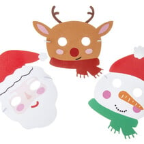 Masker Kerstmis 24 stuks per zak