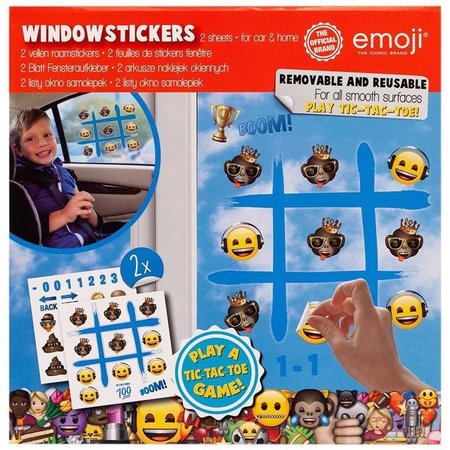 Emoji - Fensteraufkleber 2 Bögen 27x27cm