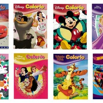 Disney coloring book Colorio 8 titles A4