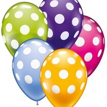 Polka dots ballonnen 10 stuks 30cm