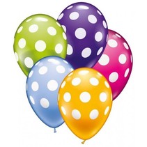 Polka dots ballonnen 10 stuks 30cm