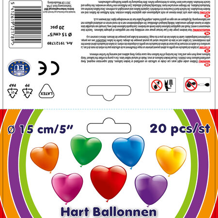 Hart Ballonnen 20 stuks