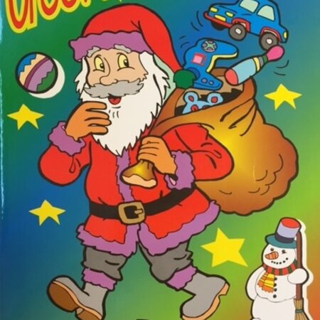 Large Christmas sticker and play book 32 pages 24x34cm