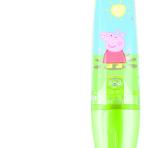 Peppa Pig glitter balpen met licht 16cm