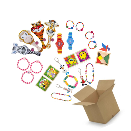 Sortimentsbox Kunststoff & Holz Unisex-Spielzeug – 300 Stück ab 0,65 €