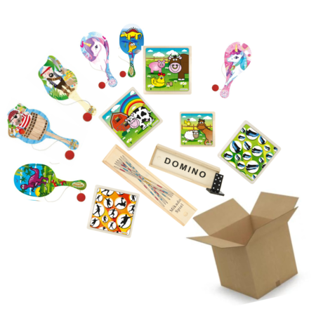 Assortment box non-plastic & wooden Unisex toys - 200 pieces from € 0.89