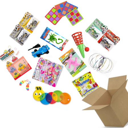 Assortment box toys - 100 pieces from € 0.85