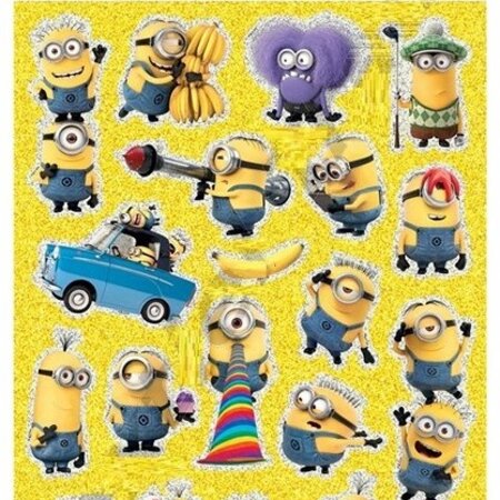 Verschrikkelijke ikke / Minion laser stickers 20x32cm