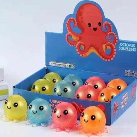 Octopus 8cm Drücken 4er Set