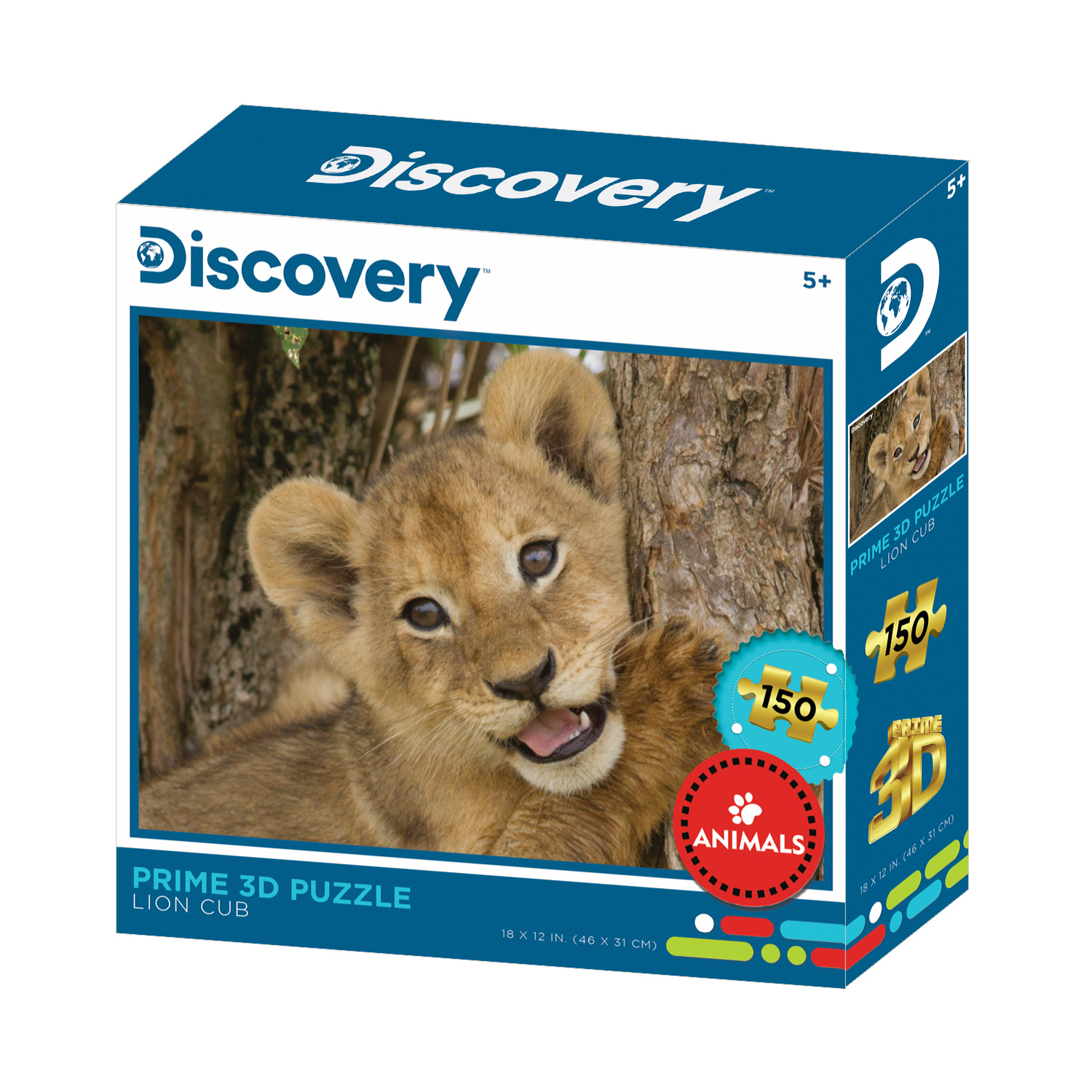 3D Puzzel van een Leeuw, 150 stukjes, 46x31cm | Kidspoint-toys.nl