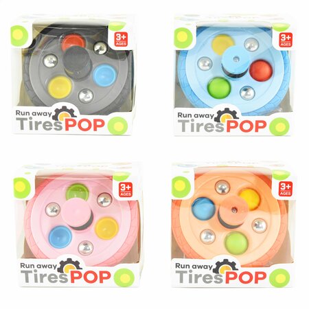 Pop It 8cm Spinner Wheel 4 assorti