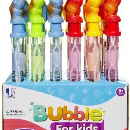 Bubble Wand 38cm Dino 4 Assorted