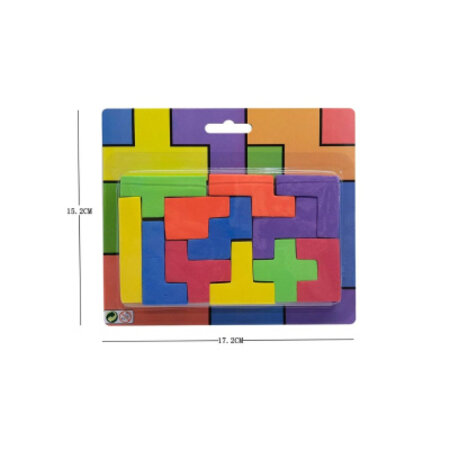 Schuimstof puzzel 15.2x17.2cm met kleurrijk ontwerp