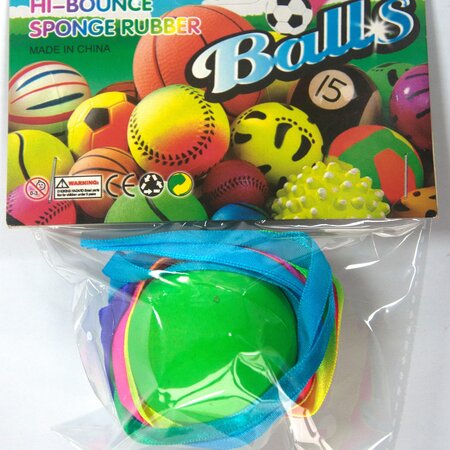 Balls 63mm 6 colors in netbag