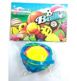 Balls 63mm 6 colors in netbag